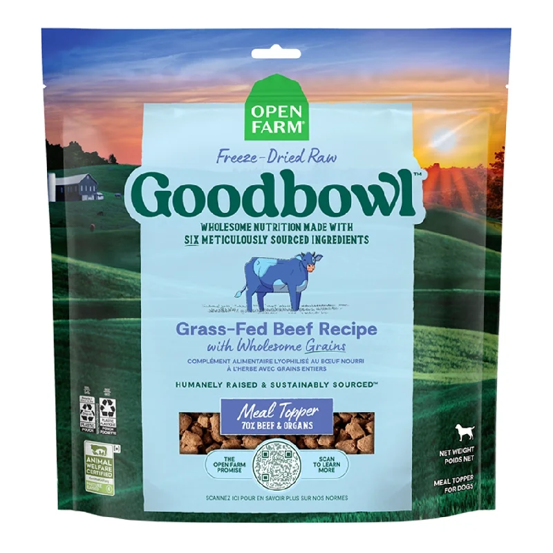 Open Farm Dog GoodBowl Freeze Dried Raw Topper Morsels Beef 8oz