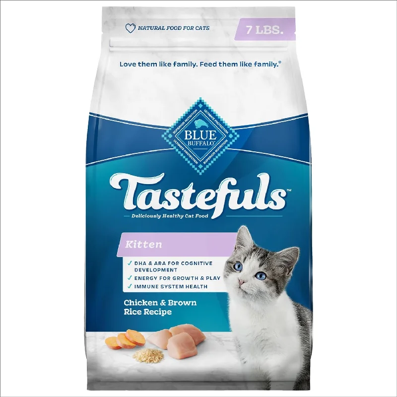    - Cat food for immune system support  Tastefuls Kitten Food with DHA Dry Cat Food Made in the USA with Natural Ingredients, Chicken Recipe, 7-Lb. Bag