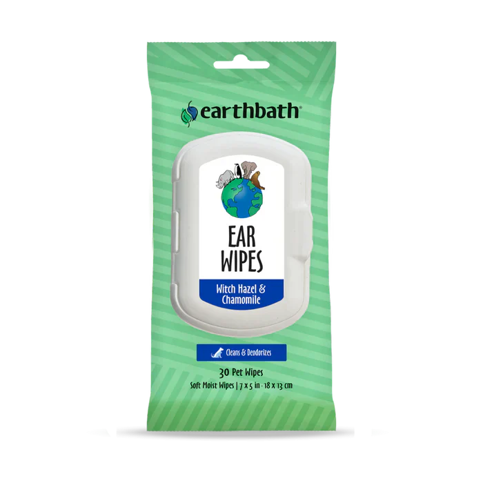 Earthbath Ear Wipes with Witch Hazel & Chamomile for Dogs and Cats