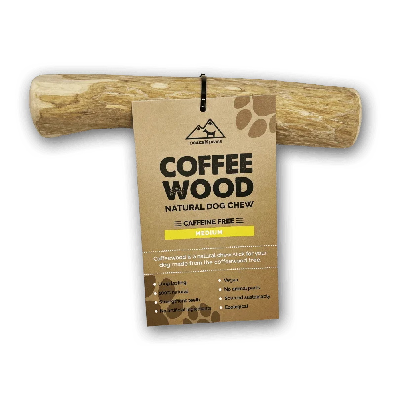 Peaks N Paws Coffee Wood Dog Chew for Dogs - Medium