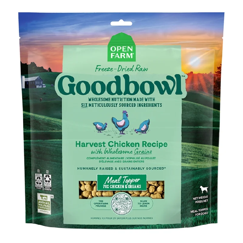 Open Farm Dog GoodBowl Freeze Dried Raw Topper Morsels Chicken 8oz