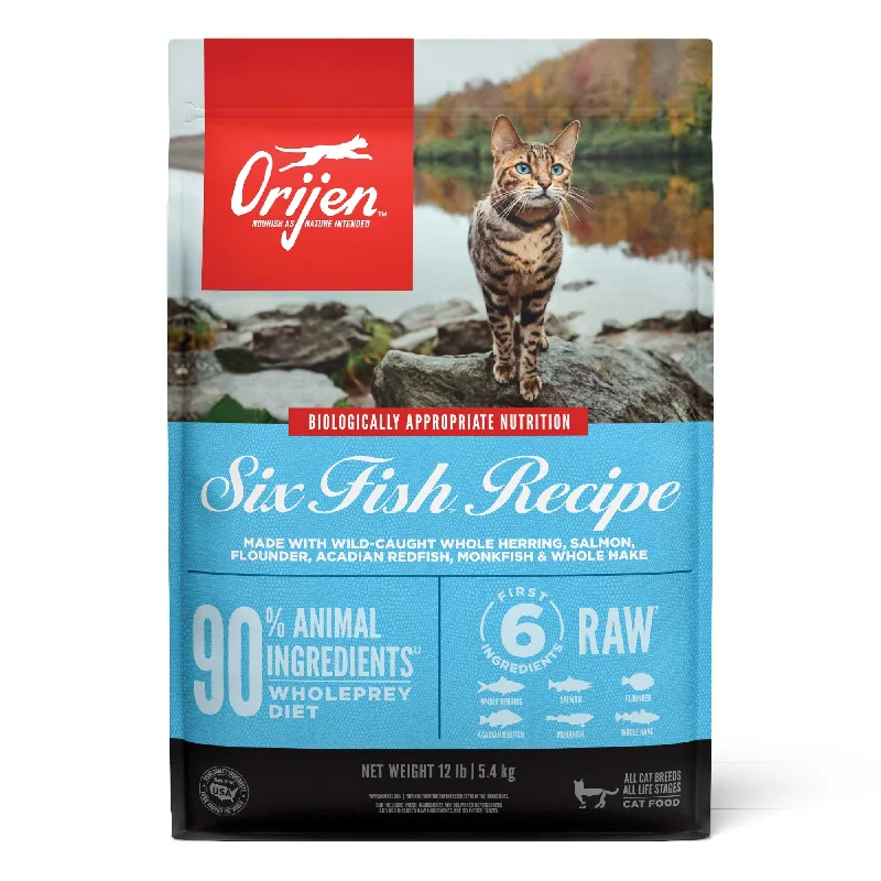    - Natural ingredient cat food  ORIJEN Six Fish Recipe Cat Food