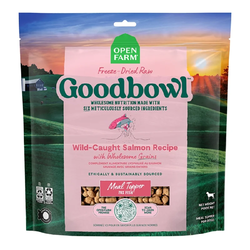 Open Farm Dog GoodBowl Freeze Dried Raw Topper Morsels Salmon 8oz