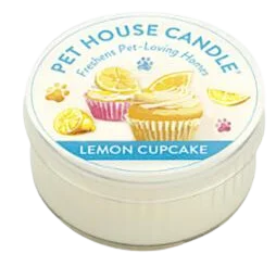 6. **Cat nest winter warmth**One Fur All Mini Candle Lemon Cupcake