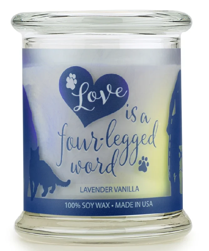 8. **Pet comb to remove loose hair**One Fur All Pet House 9oz Candle - Lavender Vanilla