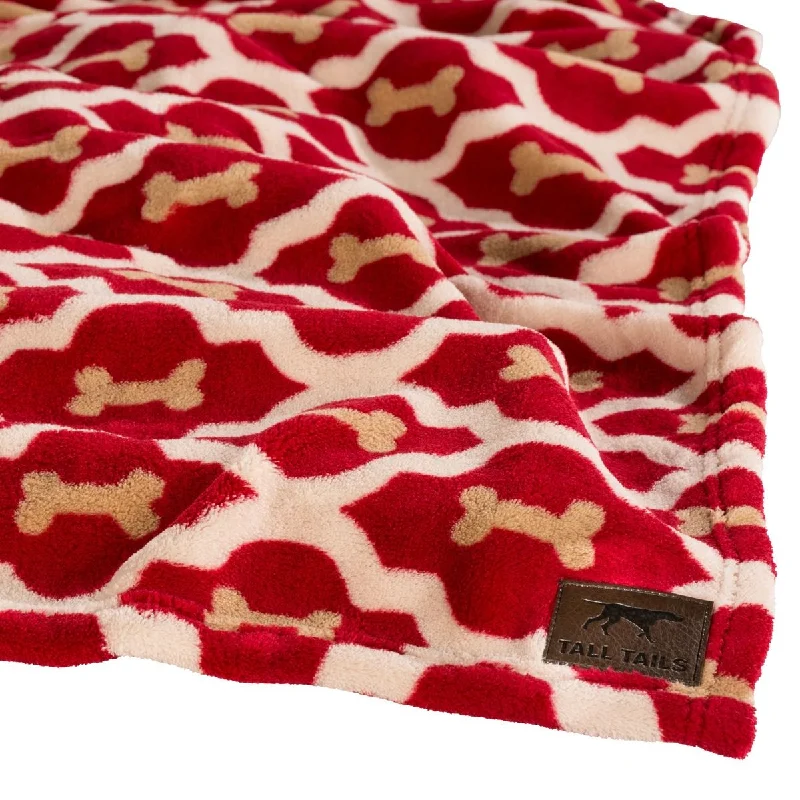 4. **Pet toys are bite-resistant and wear-resistant**Tall Tails Dog Blanket - Red Bone- 20" x 30"